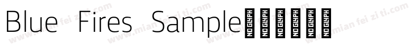 Blue Fires Sample字体转换